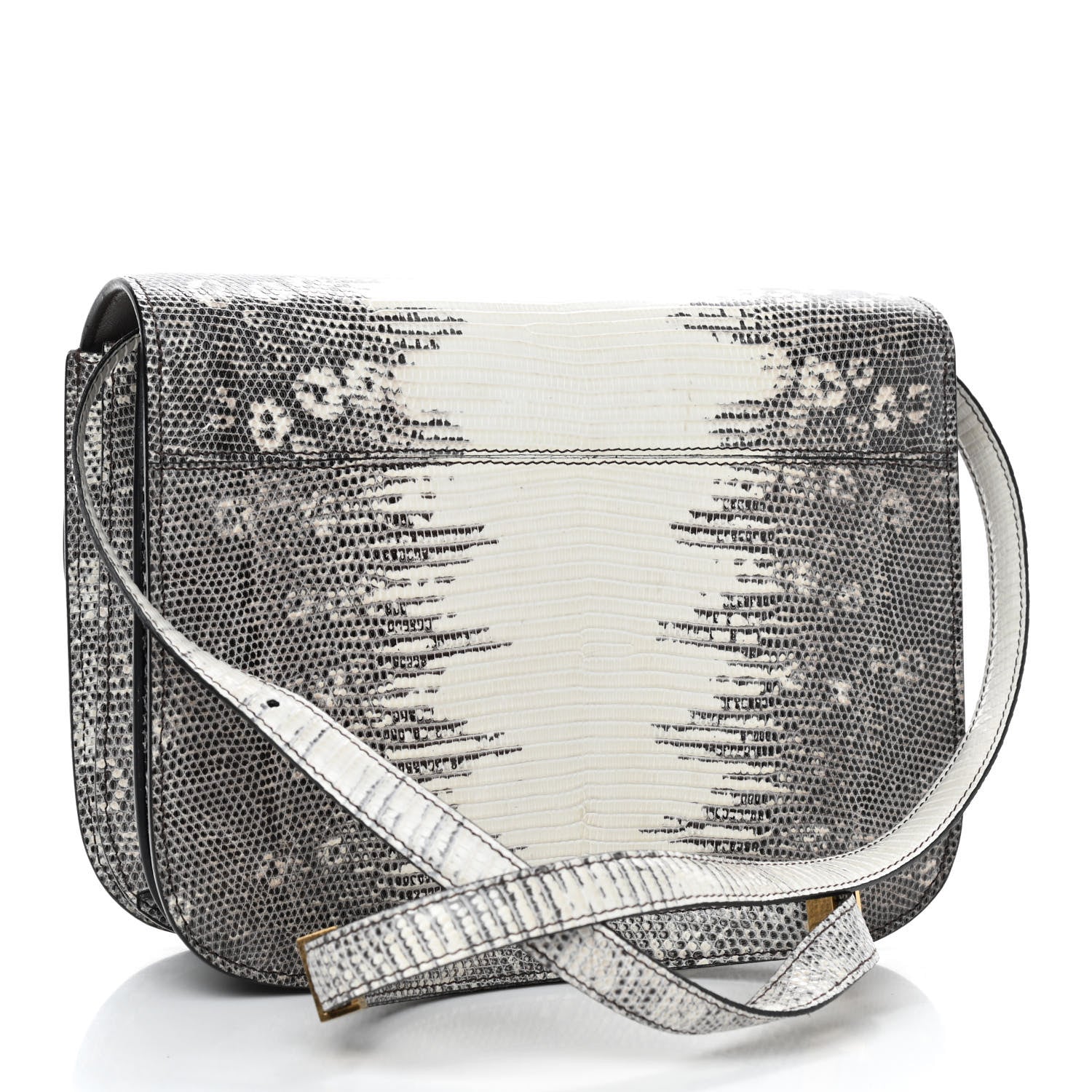 Celine Lizard Medium Classic Box Flap Bag Natural 2 of 8