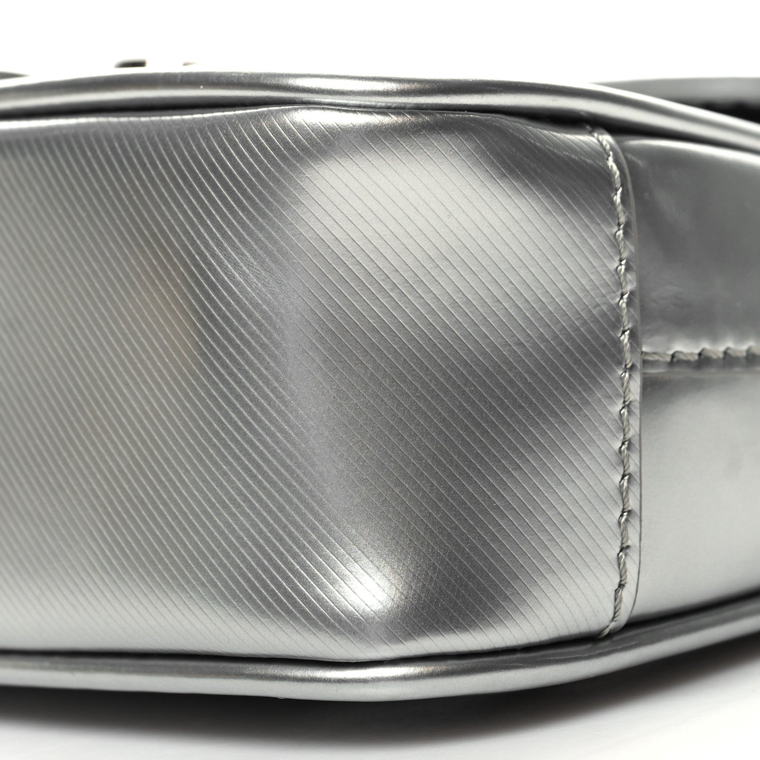 Burberry Metallic Trench Calfskin Mini DK88 Top Handle Bag Silver 10 of 10