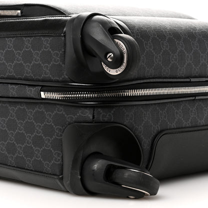 Gucci GG Supreme Monogram Calfskin Carry On Trolley Black 7 of 8