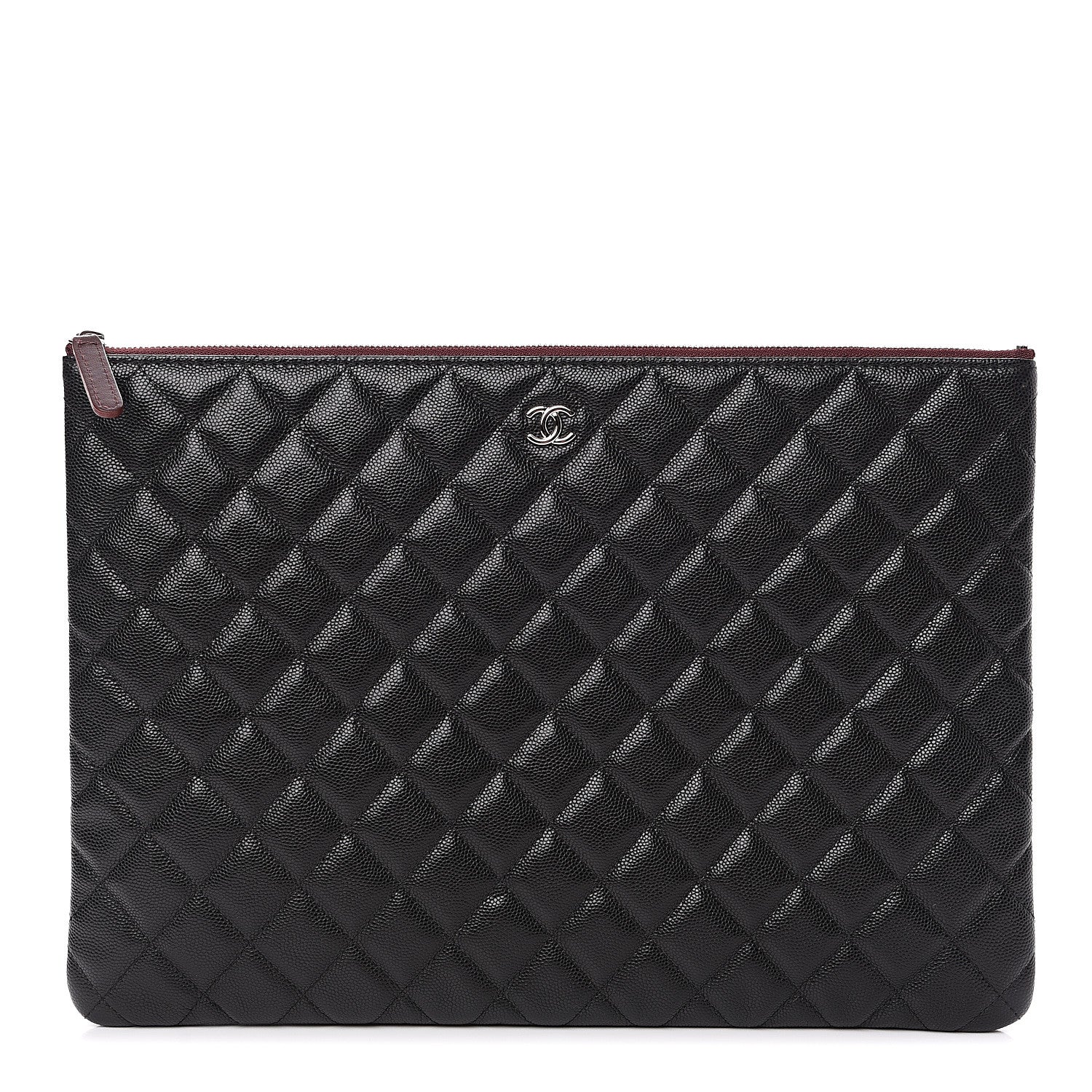 Chanel Caviar Quilted Large Cosmetic Case Black 1 of 8