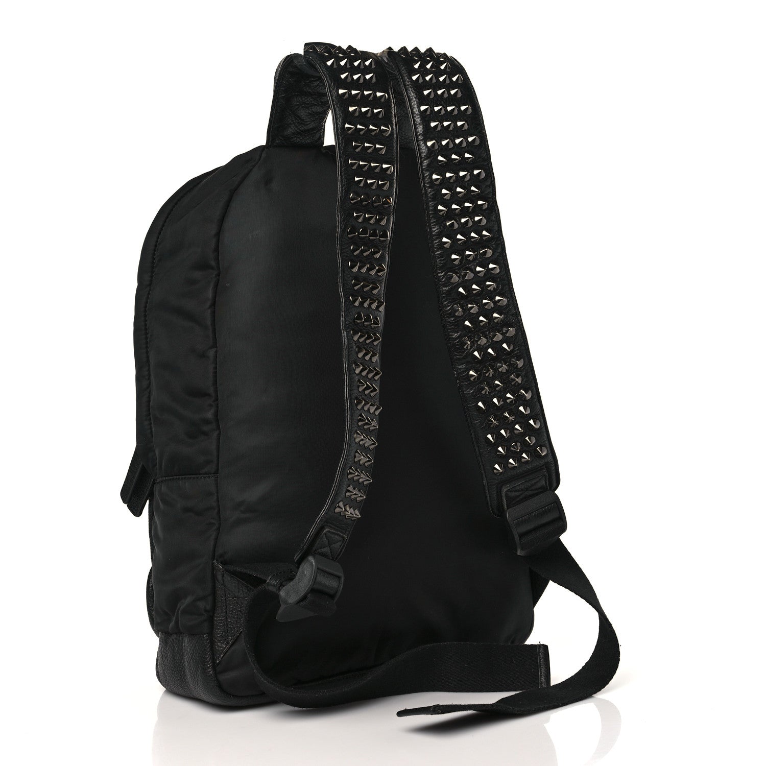 Givenchy Nylon Calfskin Studded Backpack Black 2 of 12