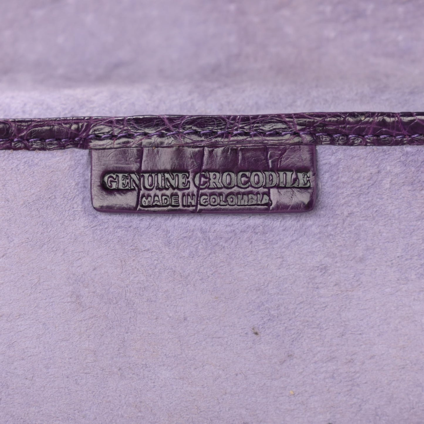 Crocodile Dome Satchel Purple