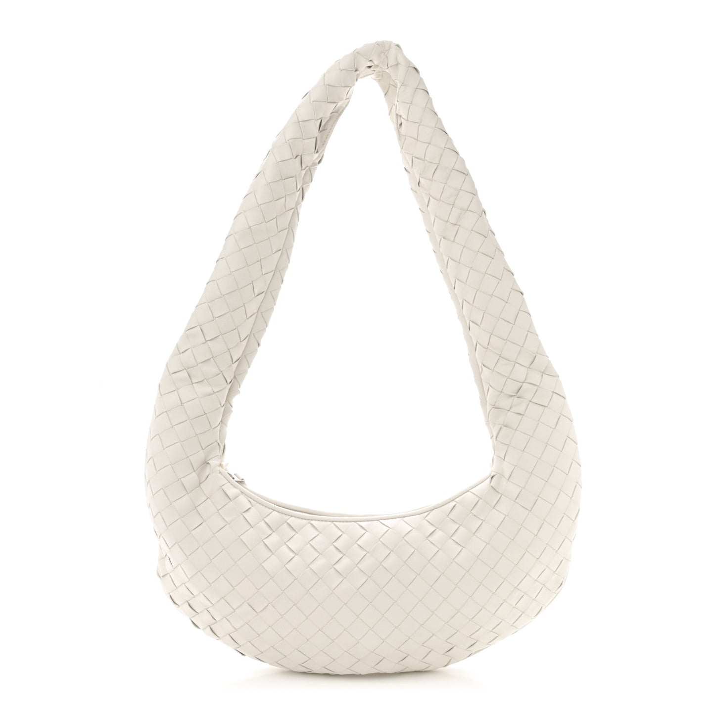 Nappa Intrecciato Buddy Bag White