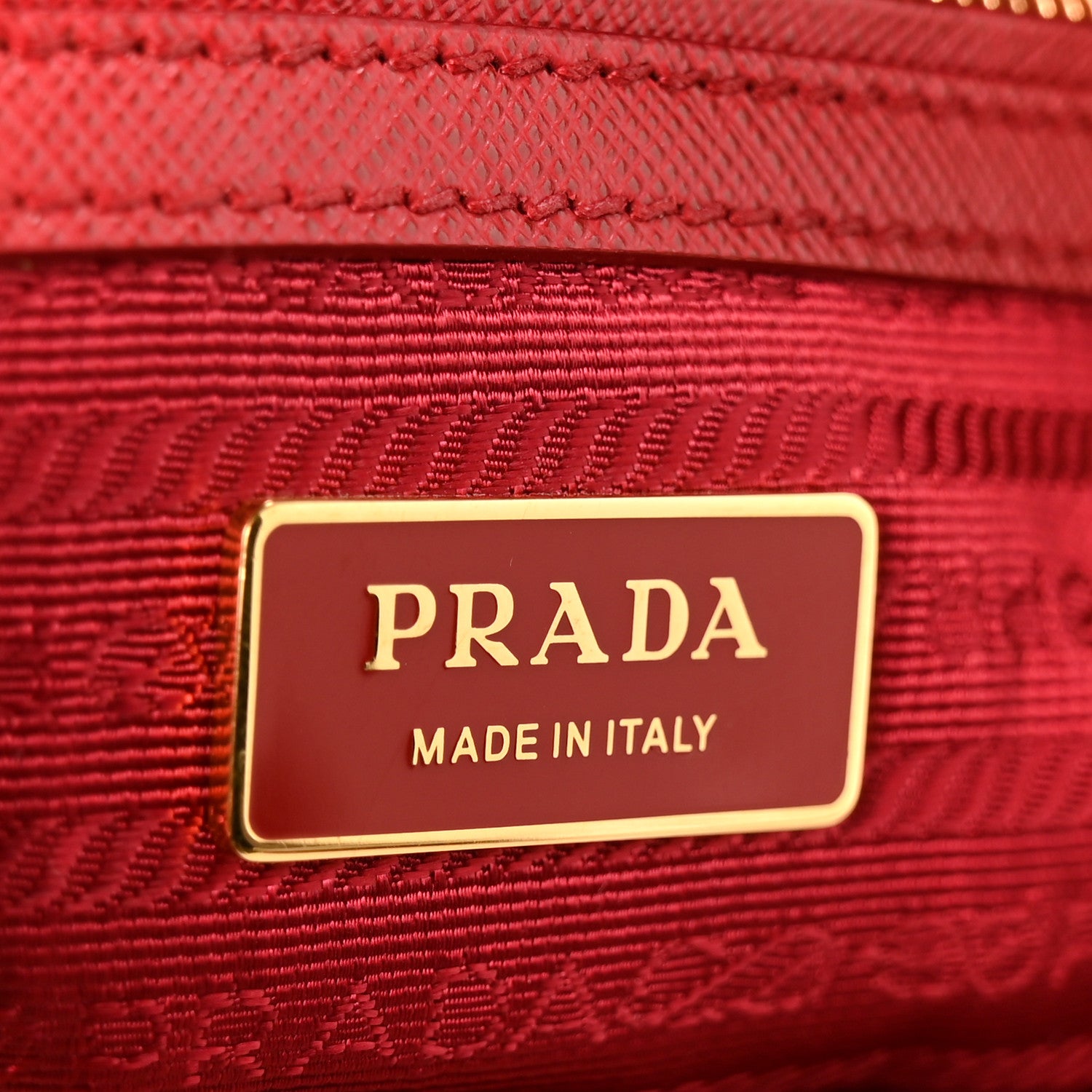 Prada Saffiano Small Galleria Double Zip Tote Fuoco 6 of 10
