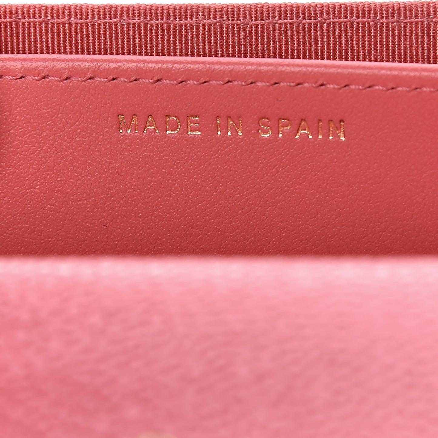 Caviar Quilted Flap Card Holder Wallet Pink