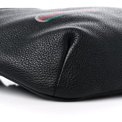 Gucci Grained Calfskin Logo Belt Bag Black 8 of 9