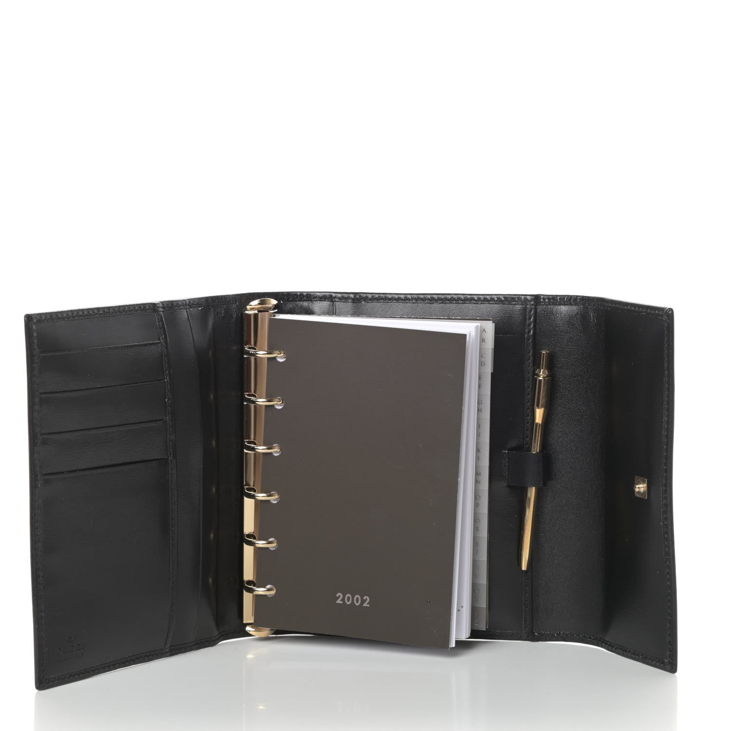 Gucci Calfskin Small Ring Agenda Black 5 of 7