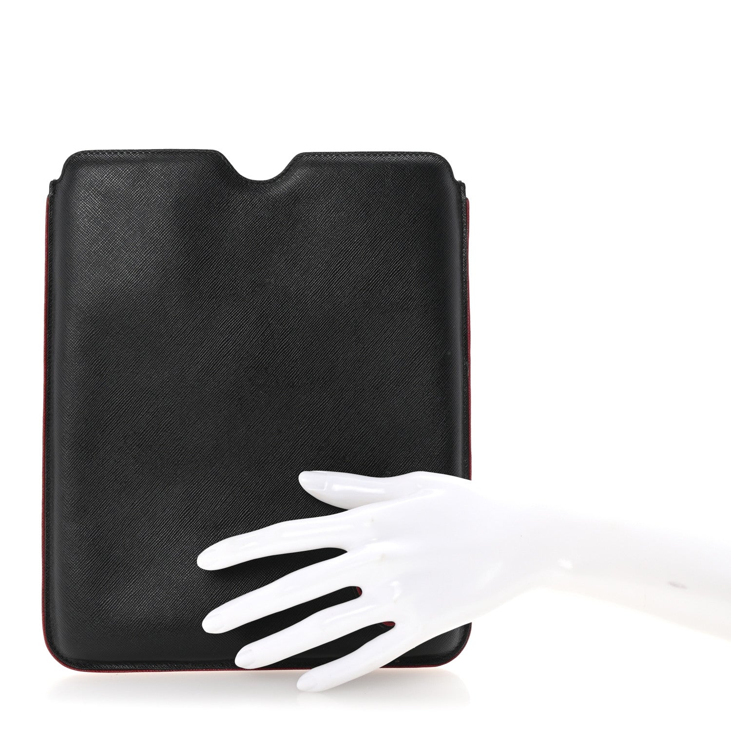 Prada Saffiano Travel iPad Sleeve Case Black 2 of 6