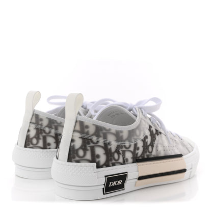 Christian Dior Technical Canvas Oblique Mens B23 Low Top Sneaker 43 White Black 5 of 10