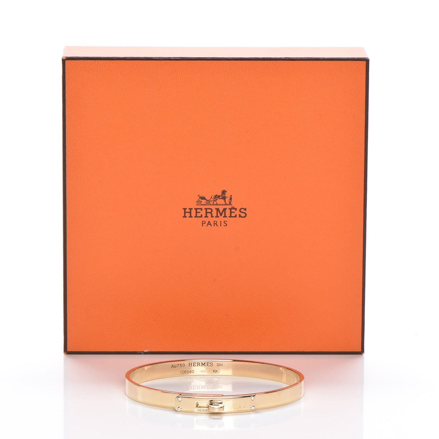 18K Yellow Gold Diamond Kelly PM Bangle S