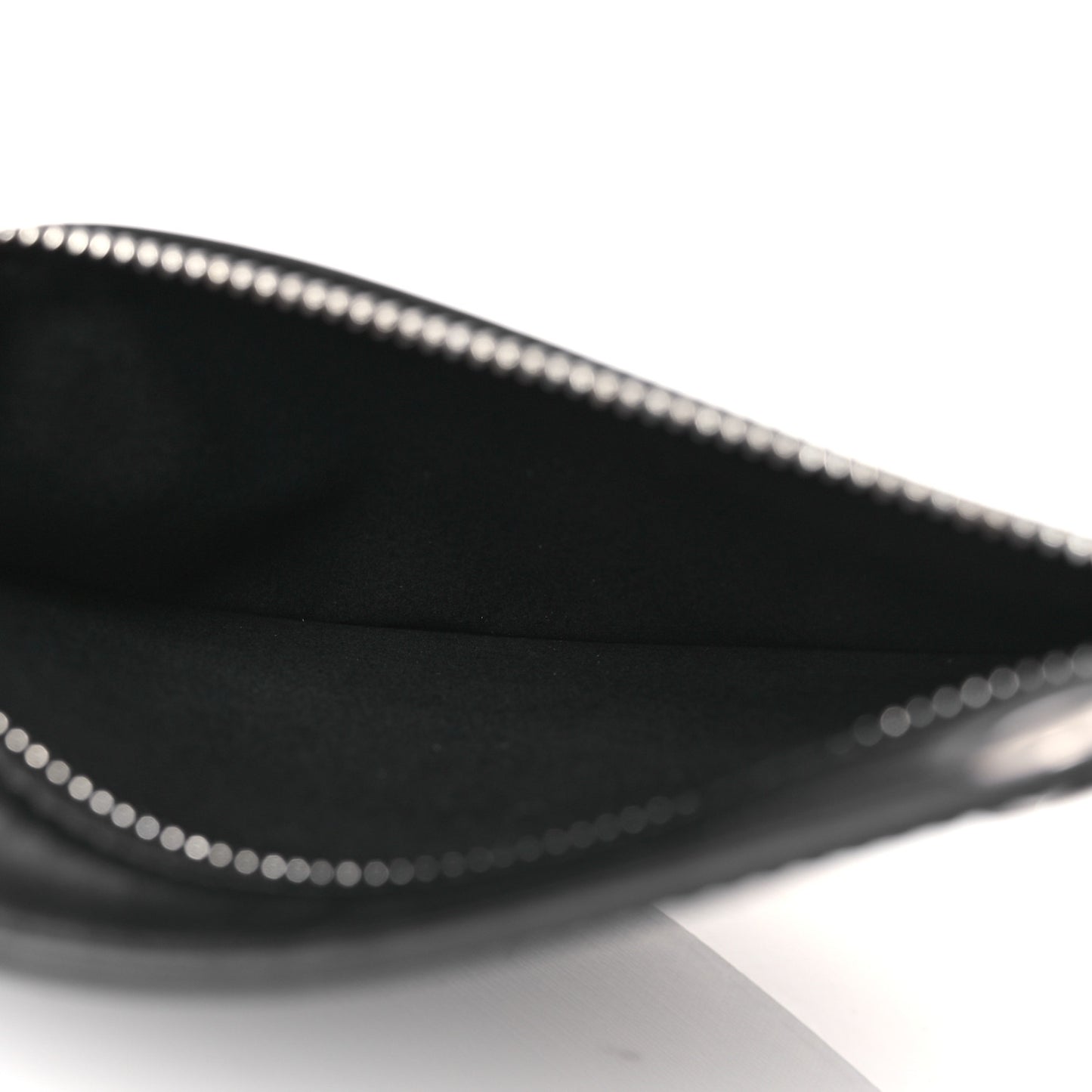 Glazed Fabric Vitello Liberty FF 1974 Logo Pocket Peekaboo Black