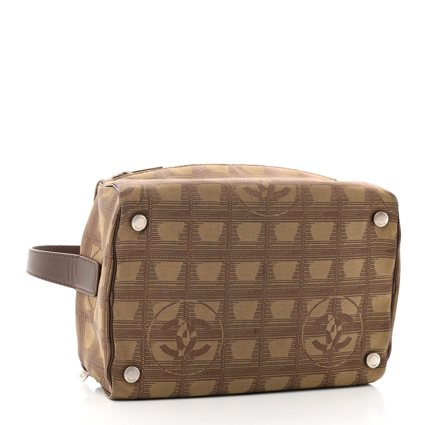 Nylon Travel Cosmetic Case Brown