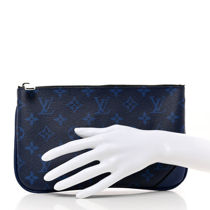 Louis Vuitton Taigarama Trio Messenger Small Pochette Cobalt 2 of 8