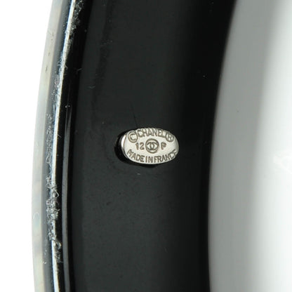 Chanel Resin Mother Of Pearl CC Bangle 4 of 5
