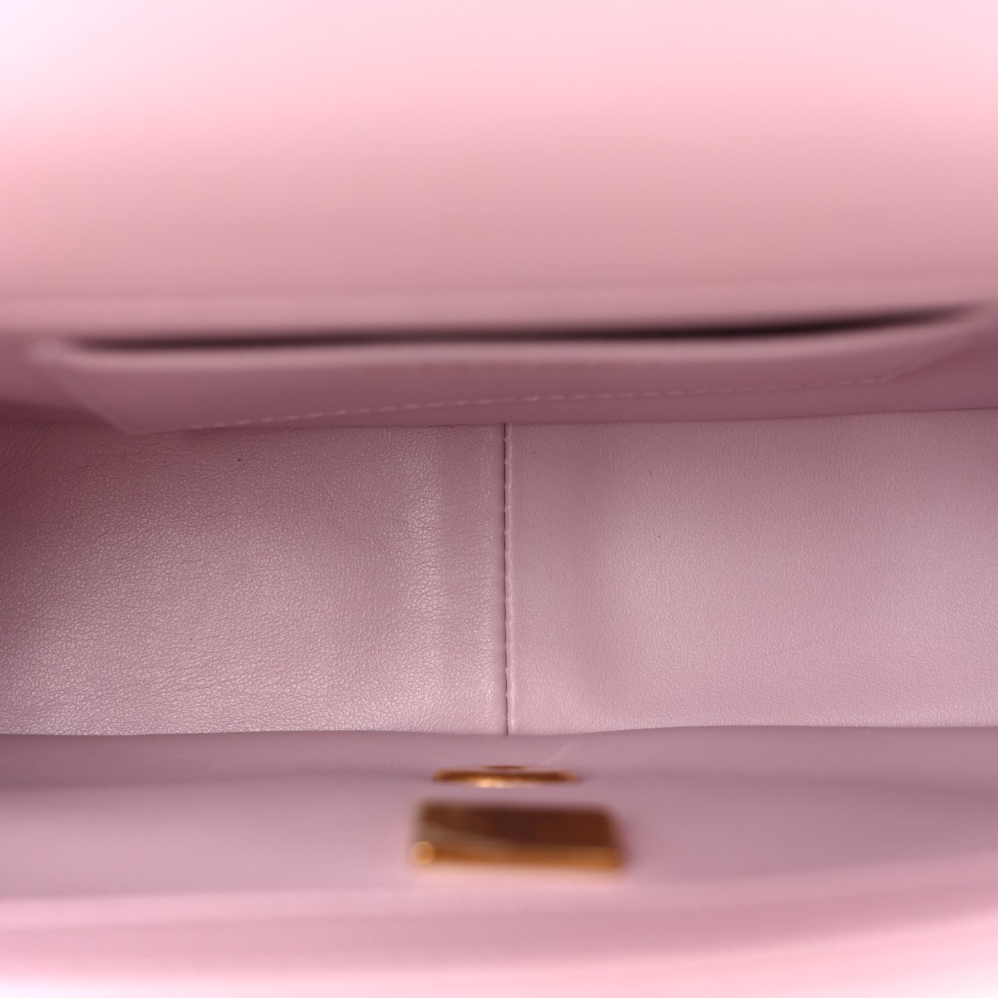 Lambskin Quilted Pearl Small Flap Light Purple