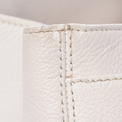 Chanel Calfskin Cerf Executive Shopper Tote White 32 of 33