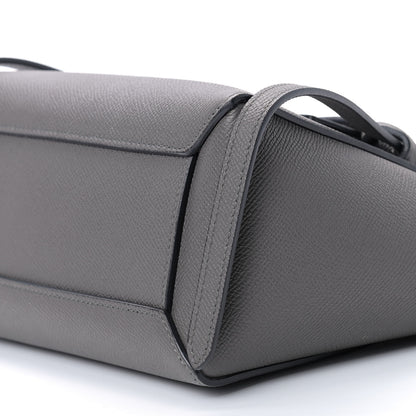 Celine Grained Calfskin Nano Belt Bag Grey 6 of 9