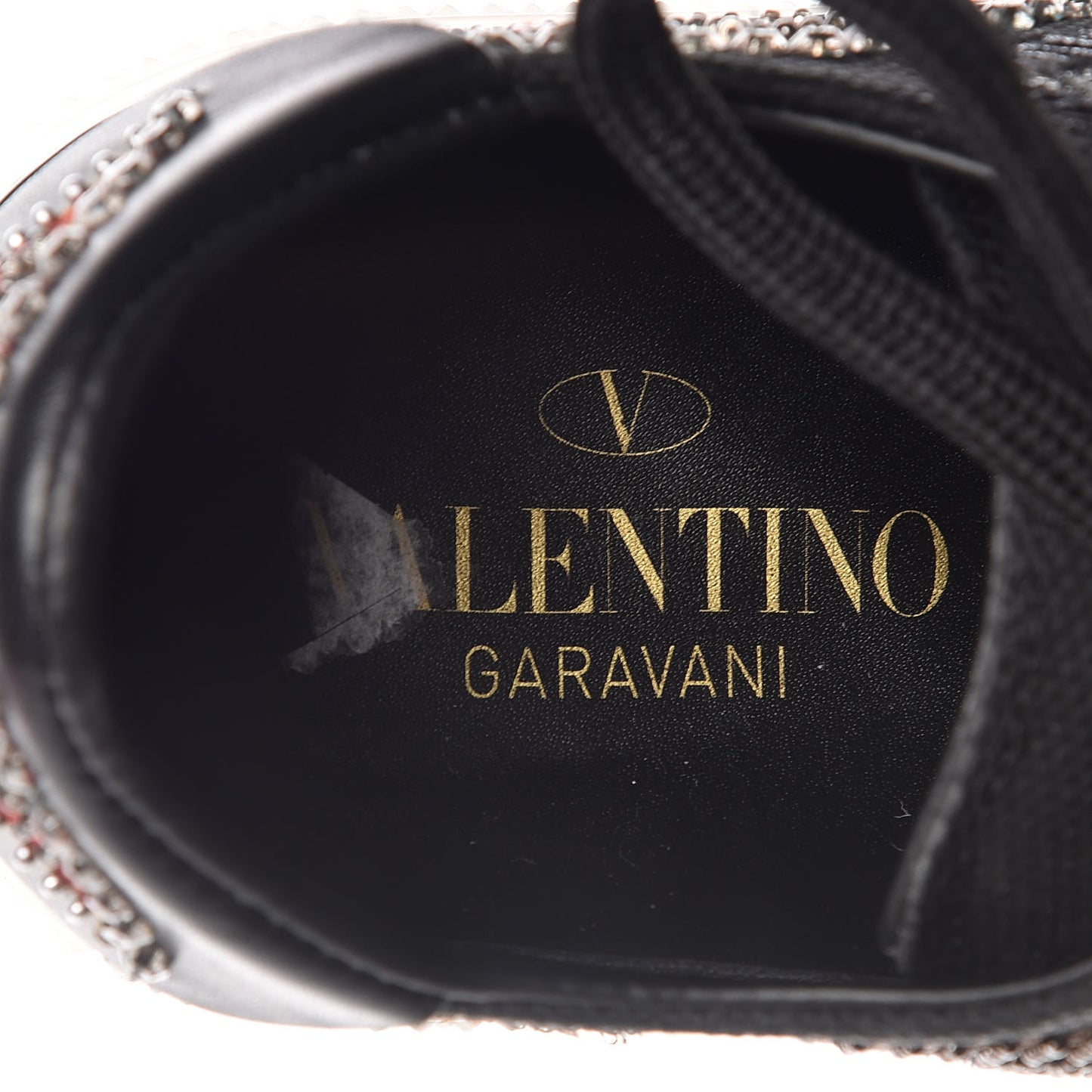 Canvas Applique Embroidered Low Top Sneakers 37 Black