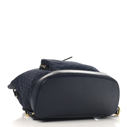 Louis Vuitton Mini Monogram Montsouris GM Backpack Blue 4 of 9