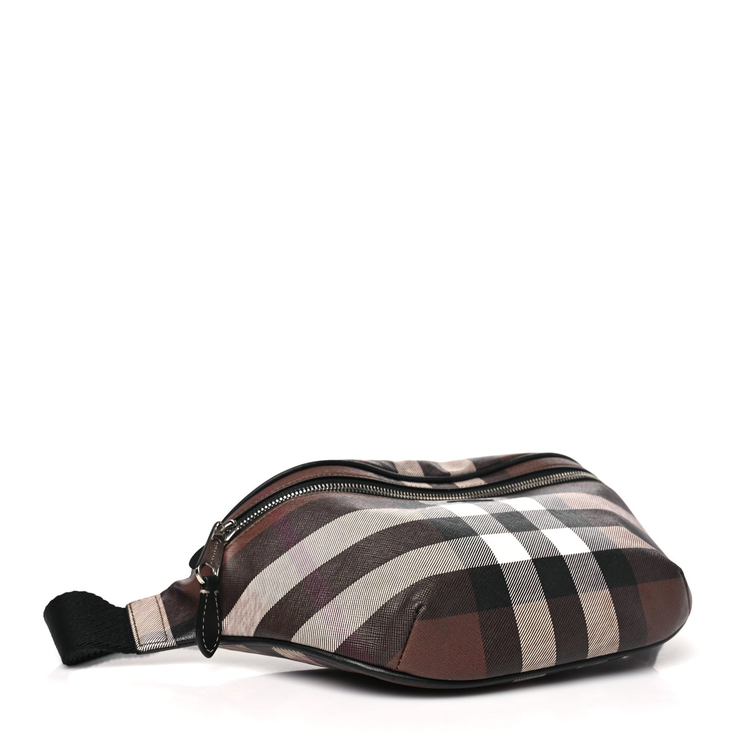 E-canvas Check Cason Bum Bag Dark Birch Brown