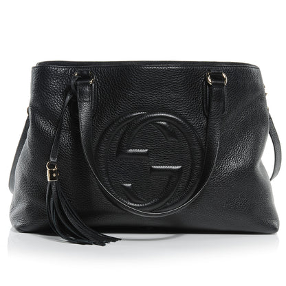 Gucci Cellarius Calfskin Medium Soho Working Tote Black 1 of 7