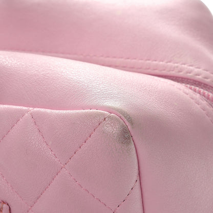 Chanel Calfskin Quilted Large Cambon Bowler Pink Black 11 of 16