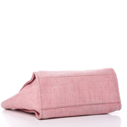 Chanel Canvas Medium Deauville Tote Pink 4 of 13
