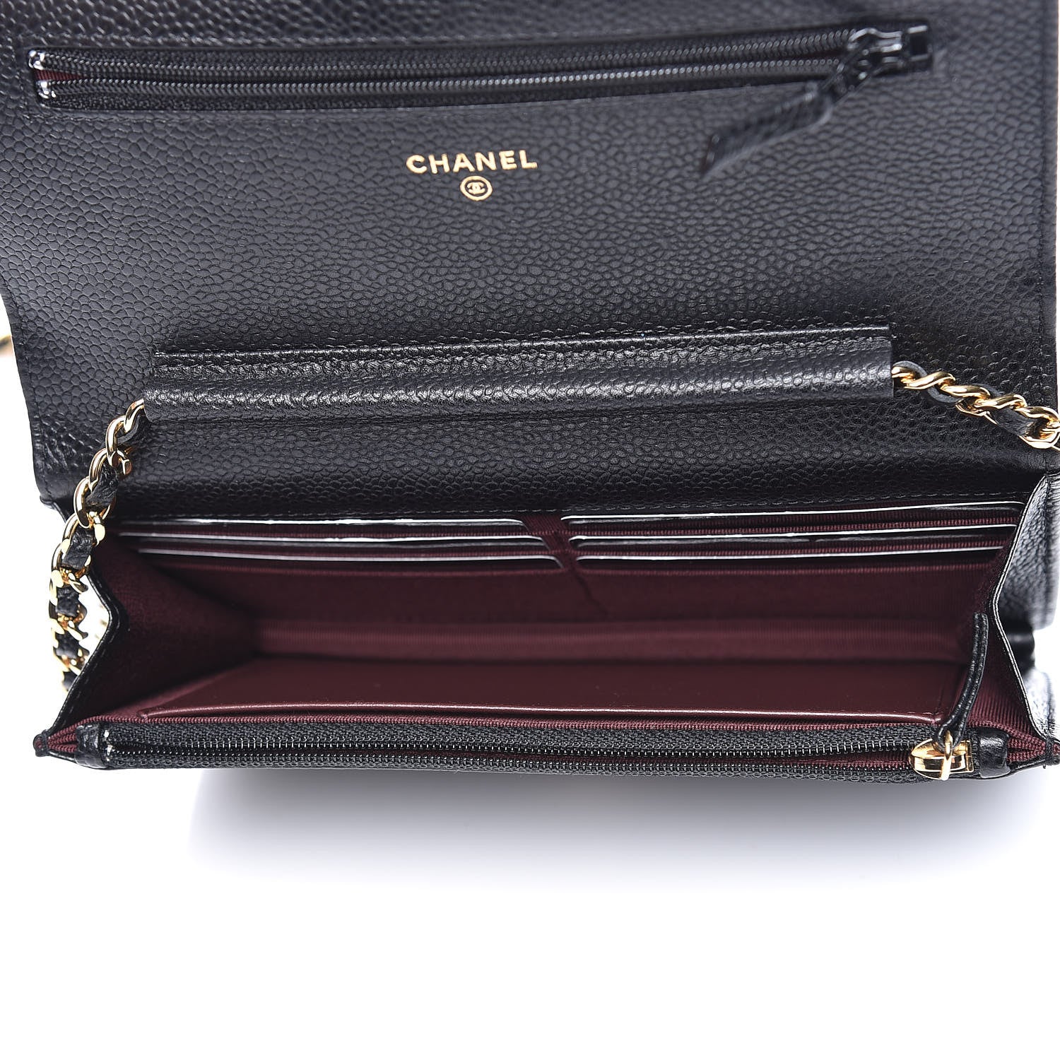 Chanel Caviar Quilted Wallet On Chain WOC Black 5 of 11