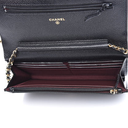 Chanel Caviar Quilted Wallet On Chain WOC Black 5 of 11