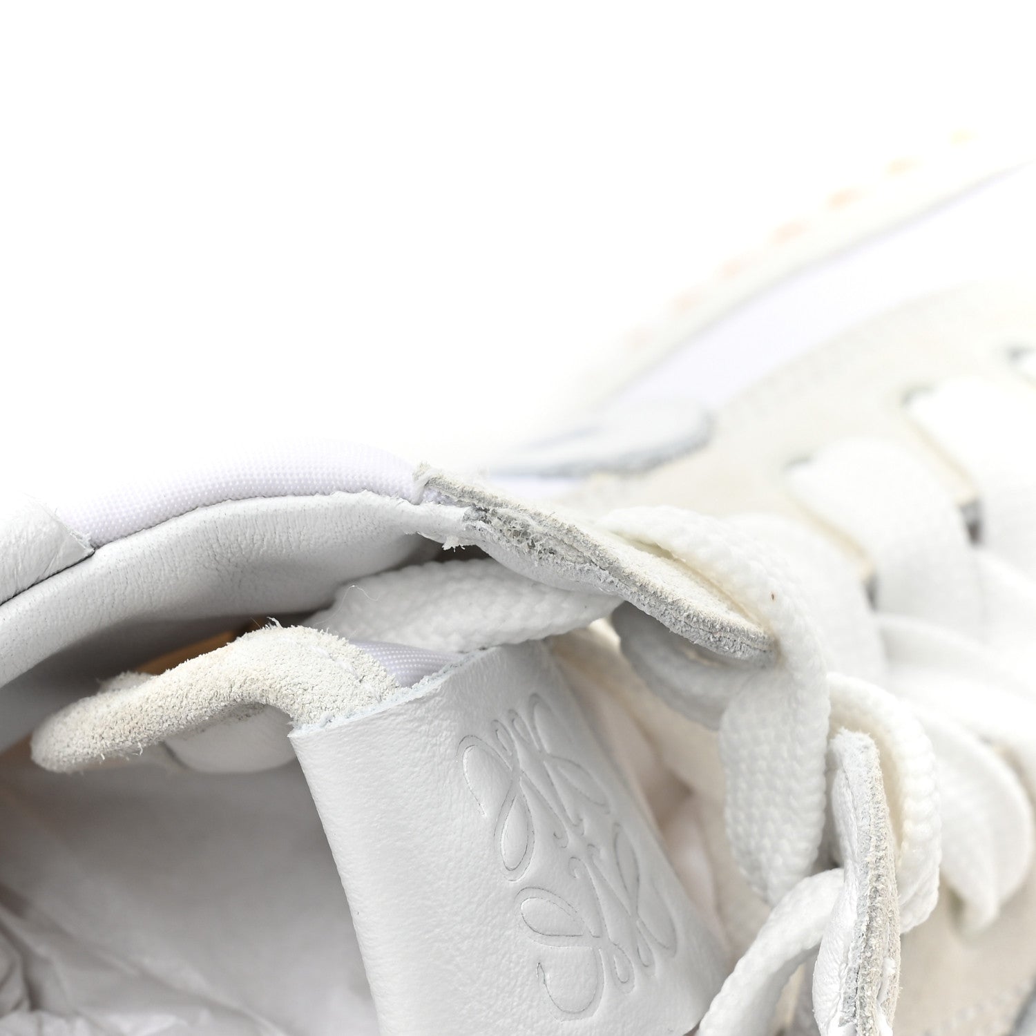 Loewe Nylon Suede Flow Runner High Top Sneakers 37 White 13 of 14