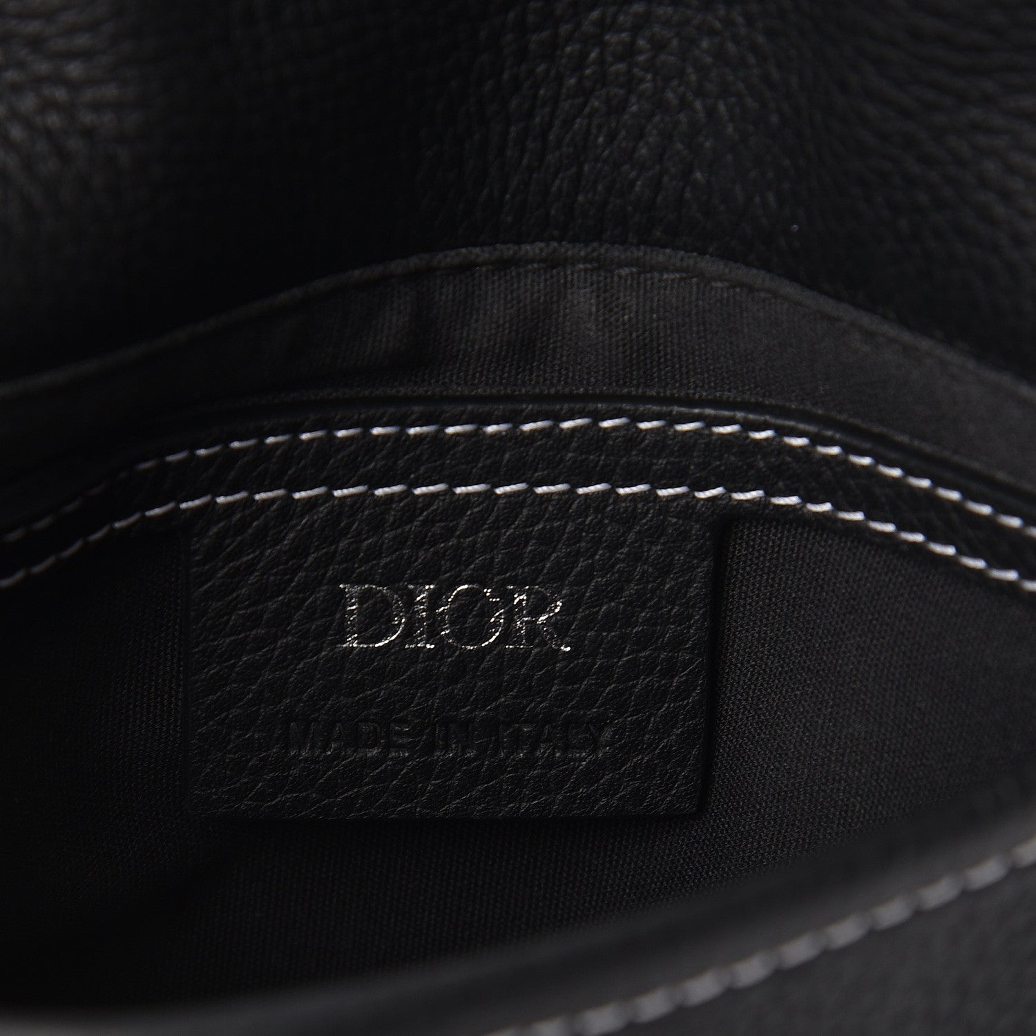 Christian Dior Calfskin Mens Messenger Bag Black 6 of 10