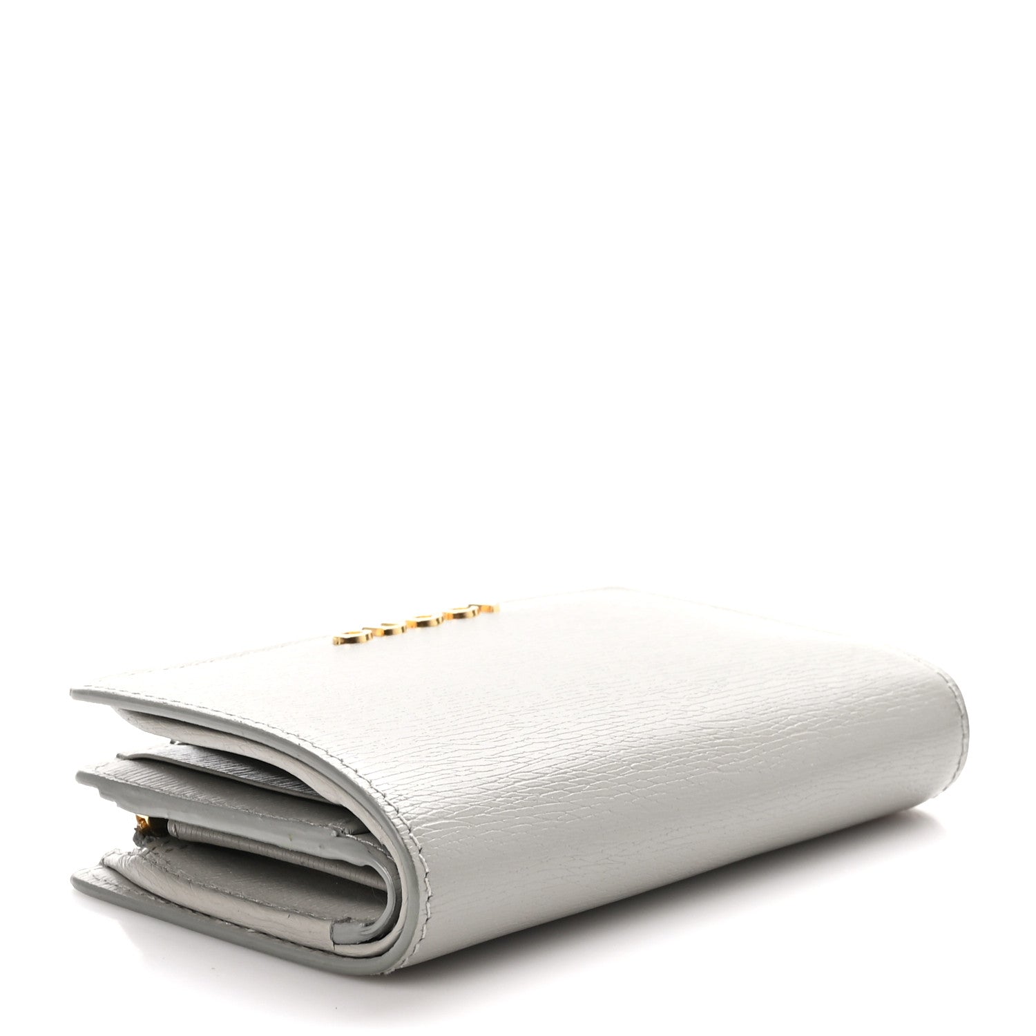 Gucci Calfskin Script Card Case Wallet Light Beige 4 of 9