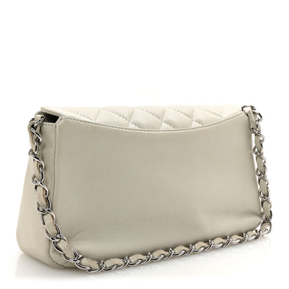 Chanel Lambskin Quilted Small Single Flap Bag Grey 3 of 10