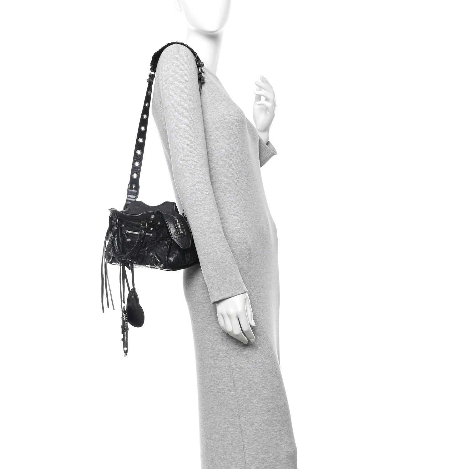 Balenciaga Agneau Arena Neo Cagole Handbag XS Black 1818296