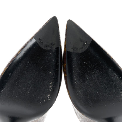 Louis Vuitton Monogram Cherie Pumps 38 Black 9 of 9