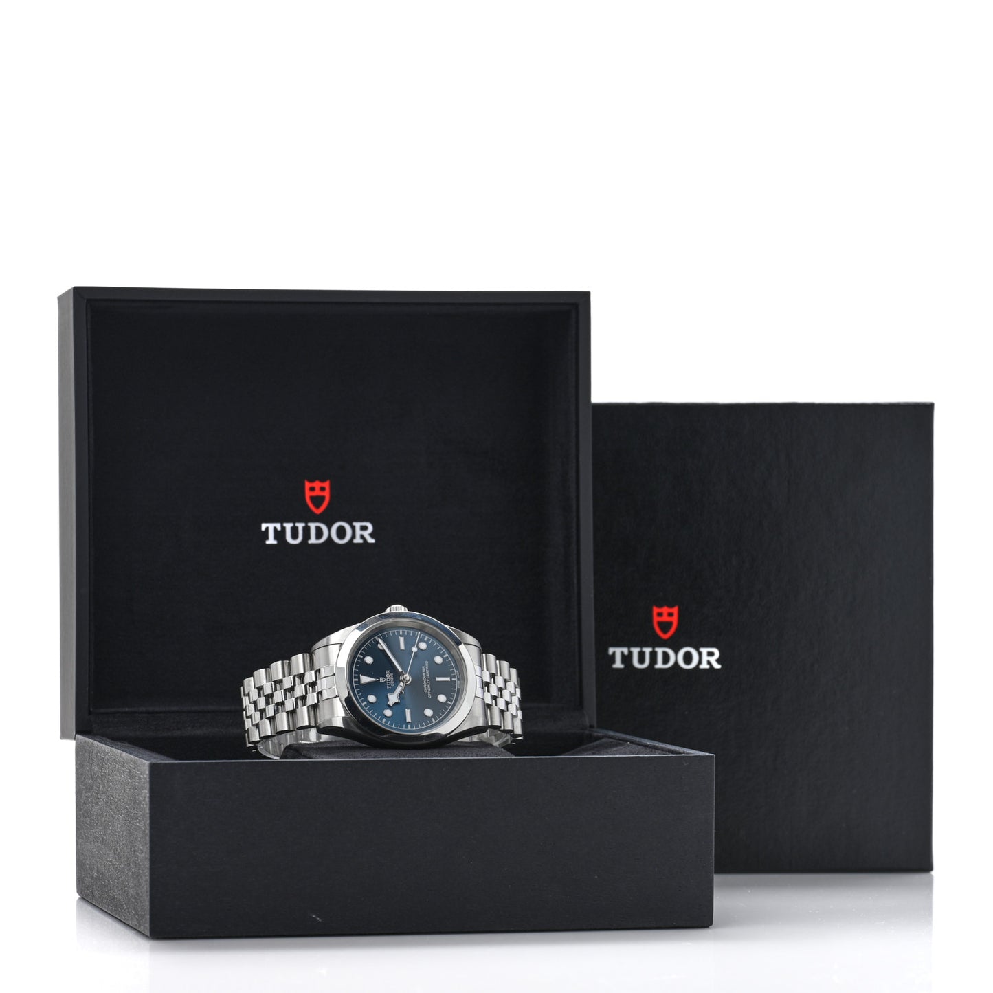 Stainless Steel 41mm Black Bay Automatic Watch Blue 79680