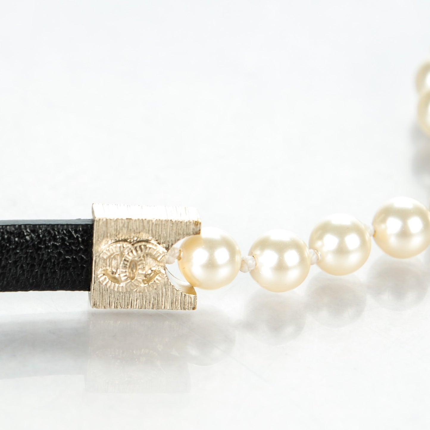 Lambskin Pearl Belt 75 30 Black