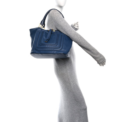 Chloe Calfskin Large New Marcie Tote Royal Navy 2 of 11