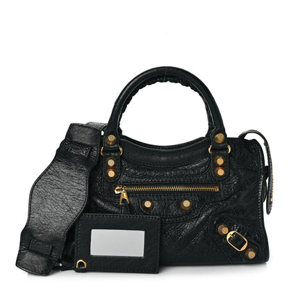 Balenciaga Agneau Giant 12 Gold Hardware Mini City Black 1 of 19
