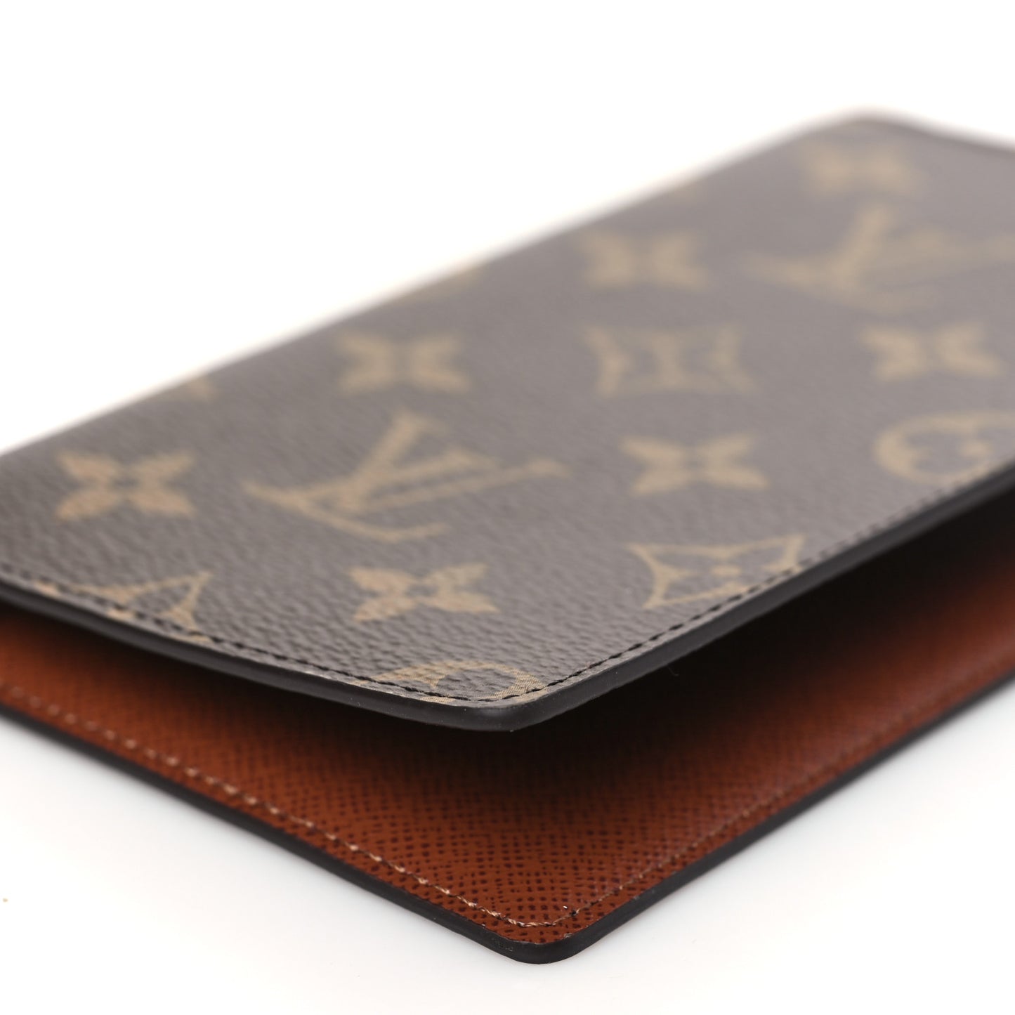 Monogram Checkbook Holder Case Wallet