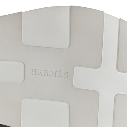 Hermes Technical Canvas Suede Goatskin Mens Drive Sneakers 43 Gris 8 of 9