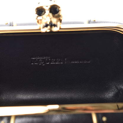 Alexander McQueen Nappa Studded Skull Box Clutch Black 6 of 7