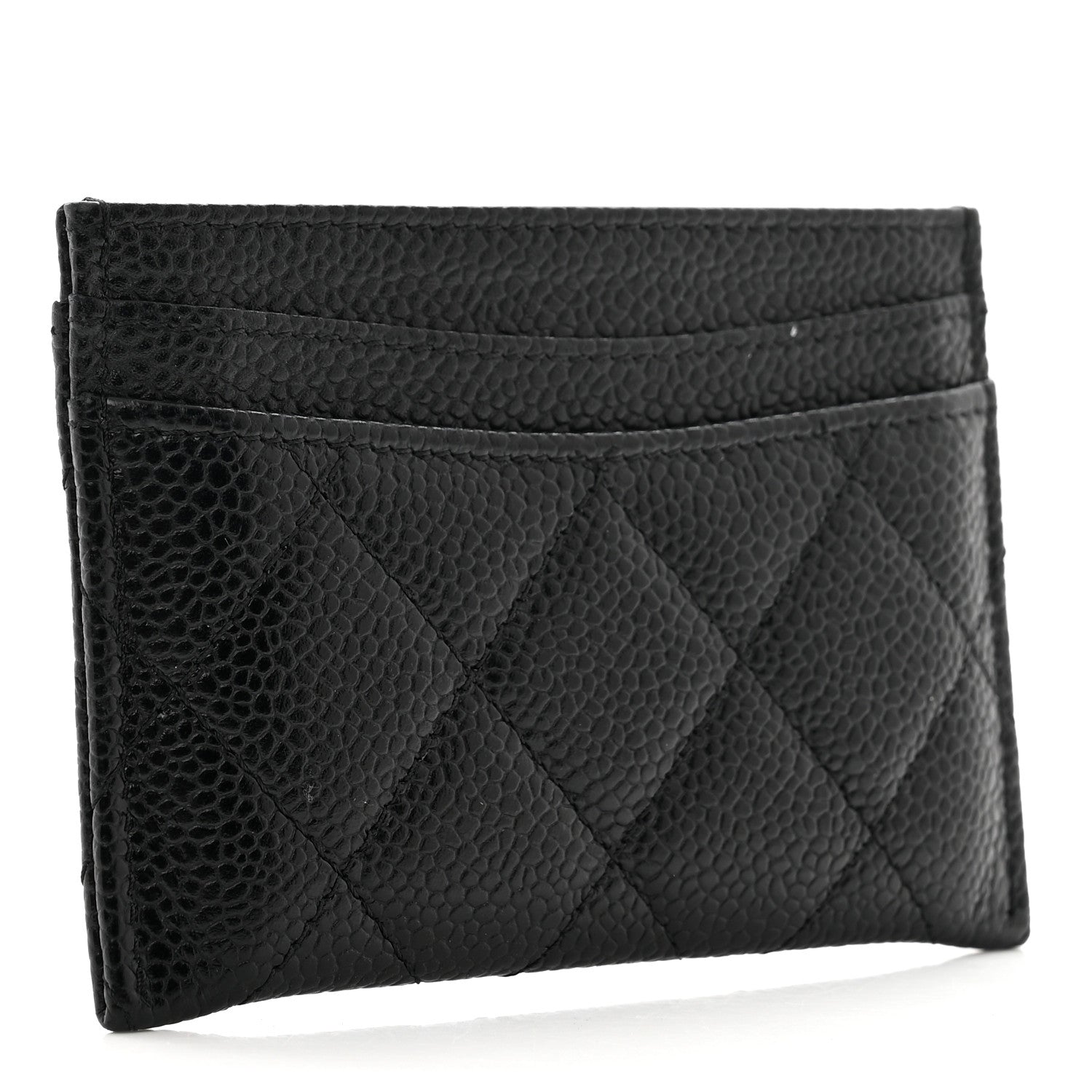 Chanel Caviar Quilted Card Holder Black 3 of 9