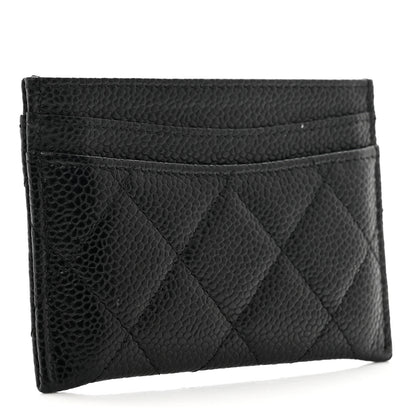 Chanel Caviar Quilted Card Holder Black 3 of 9