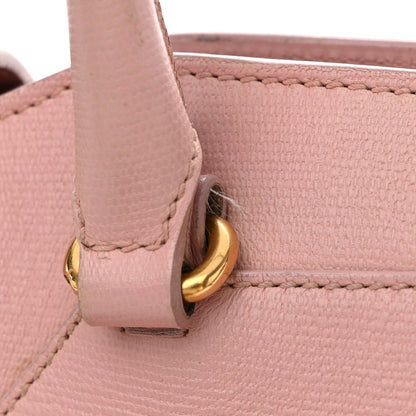 Saint Laurent Textured Calfskin Small Cabas ChYc Light Pink 16 of 21
