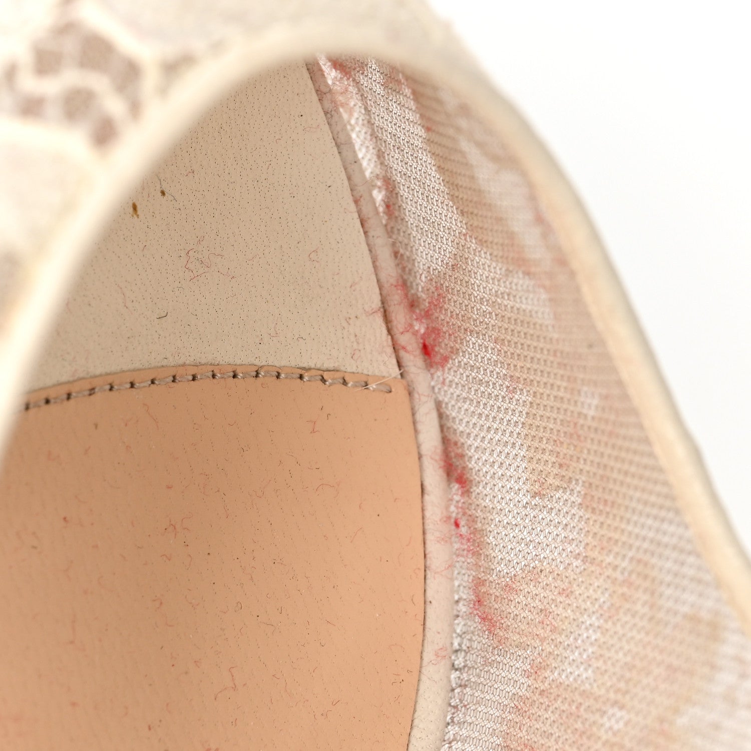 Christian Louboutin Lace Dorissima 100 Pumps 36 White 8 of 8