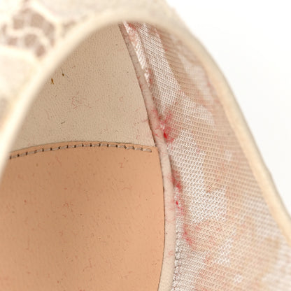 Christian Louboutin Lace Dorissima 100 Pumps 36 White 8 of 8