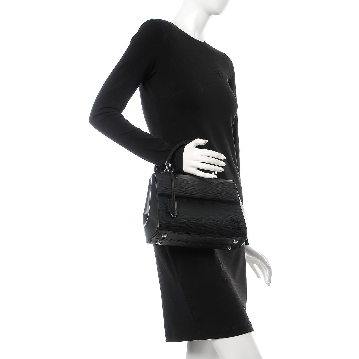 Louis Vuitton Epi Cluny BB Black 3 of 9