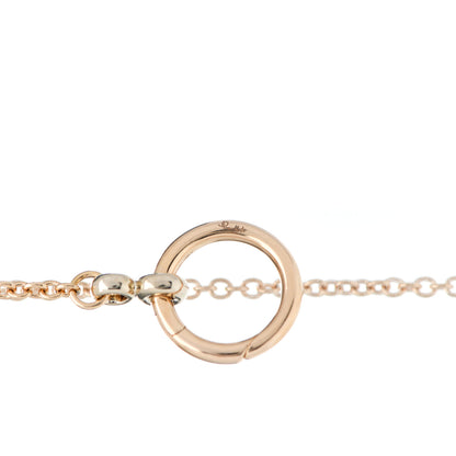 Pomellato 18K Rose Gold Diamond Blue Topaz Nudo Lariat Necklace 5 of 5
