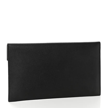 Saint Laurent Grain De Poudre Uptown Pouch Black 3 of 9